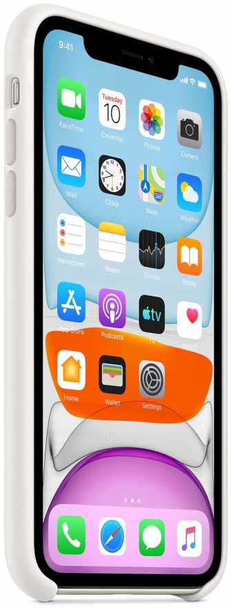Чехол moonfish для iPhone 11, силикон, белый купить