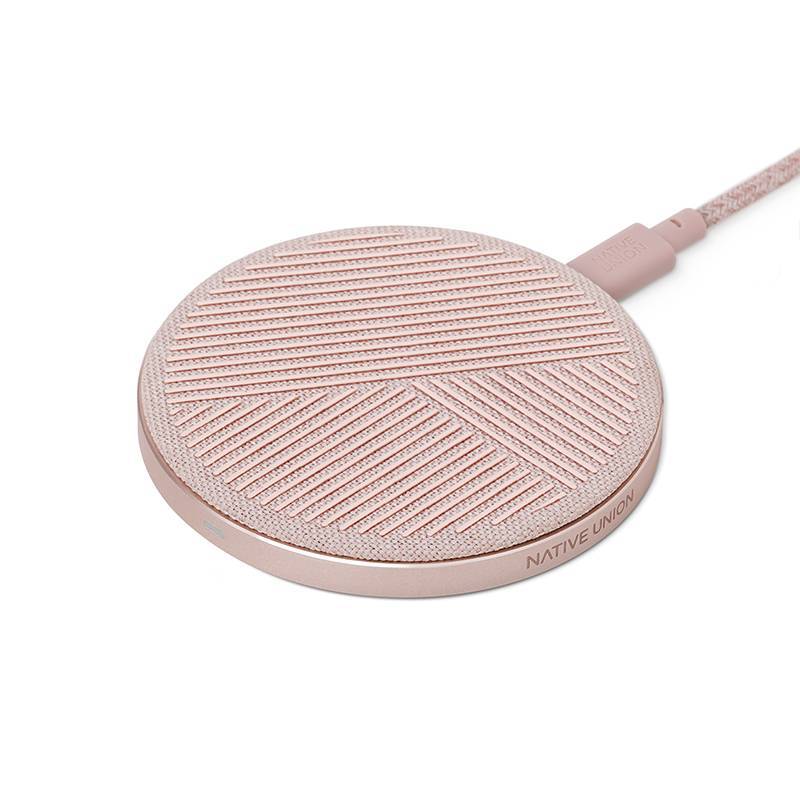 Беспроводное зарядное устройство Native Union Drop, серый (розовый)