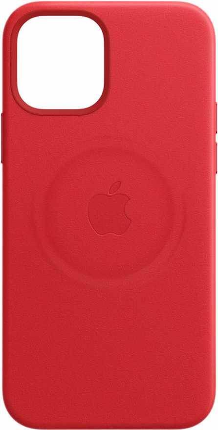Чехол Apple MagSafe для iPhone 12/12 Pro, кожа, красный (PRODUCT)RED купить