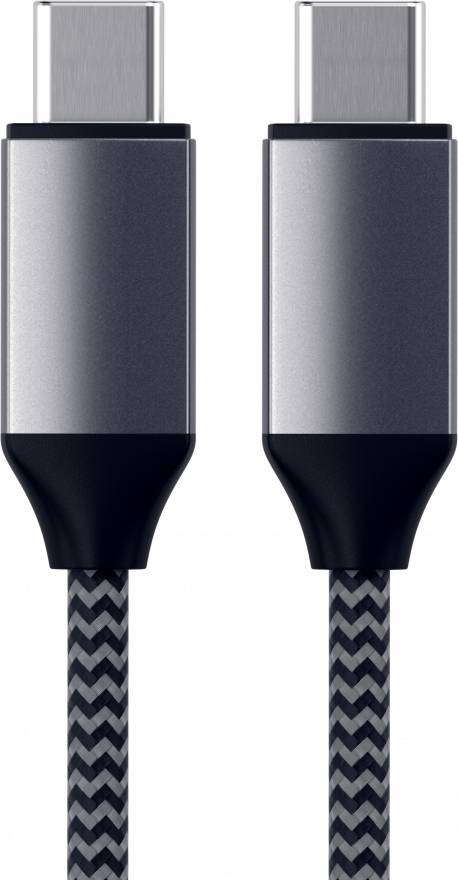 Кабель Satechi USB-C/USB-C для зарядки мощностью до 100Вт, 2 м, «серый космос» купить