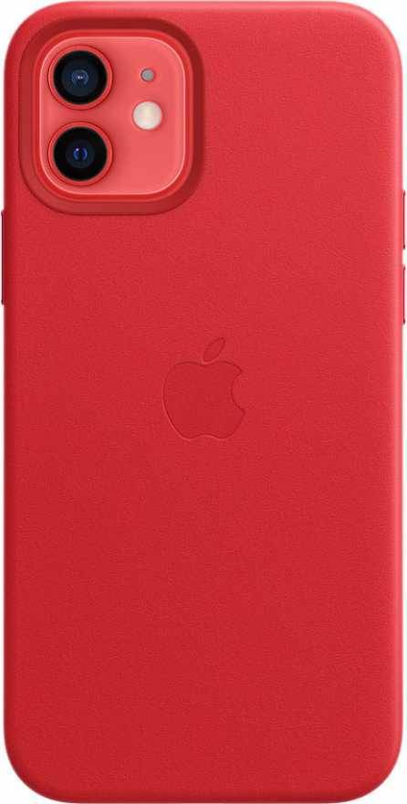 Чехол Apple MagSafe для iPhone 12/12 Pro, кожа, красный (PRODUCT)RED купить