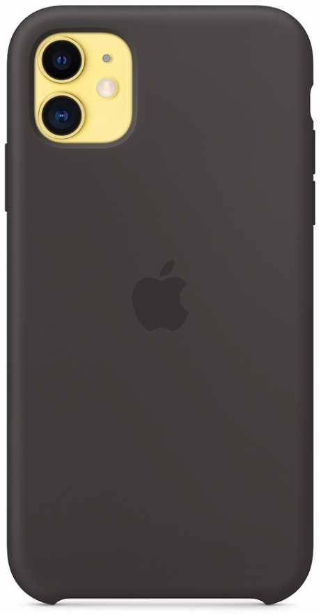 Чехол Apple для iPhone 11, силикон, черный купить