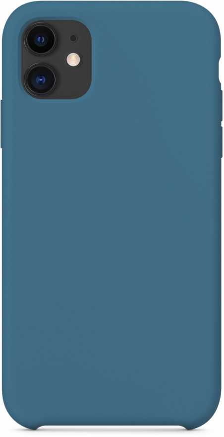 Чехол moonfish для iPhone 11, силикон, белый (космический синий)