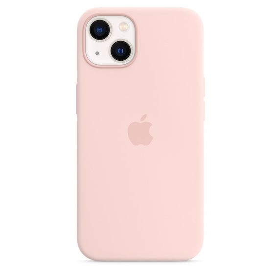 Чехол клип-кейс Apple Silicone Case with MagSafe, для Apple iPhone 13 Chalk Pink купить