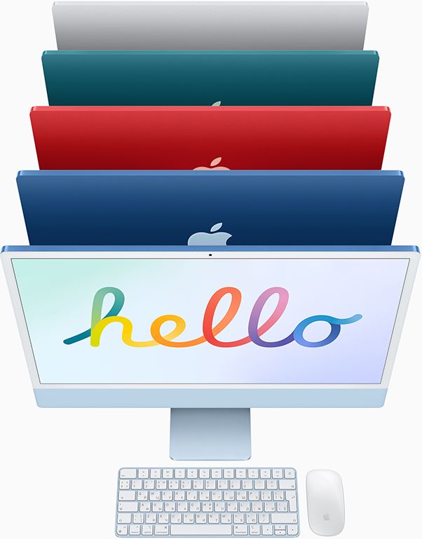 Моноблок Apple iMac 24"Retina 4,5K, M1 (8C CPU, 7C GPU), 8 ГБ, 256 ГБ SSD, синий (розовый)