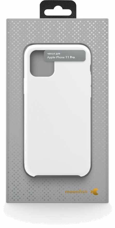 Чехол moonfish для iPhone 11 Pro, силикон, белый купить