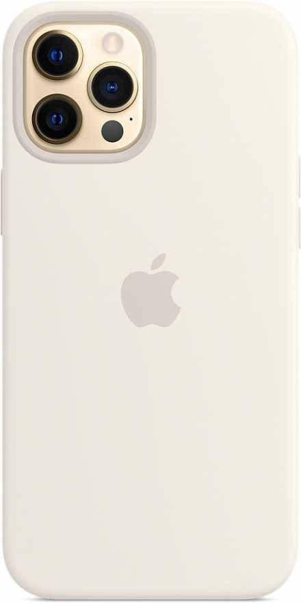 Чехол Apple MagSafe для iPhone 12 Pro Max, силикон, белый купить