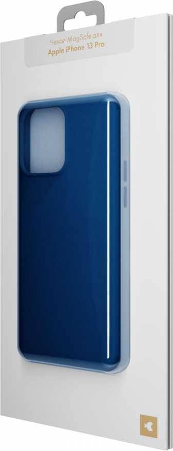 Чехол moonfish MagSafe для iPhone 13 Pro, силикон, темно-синий купить
