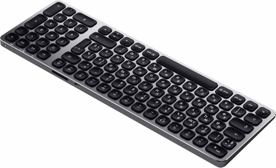Клавиатура Satechi Compact Backlit Bluetooth Keyboard серый космос купить