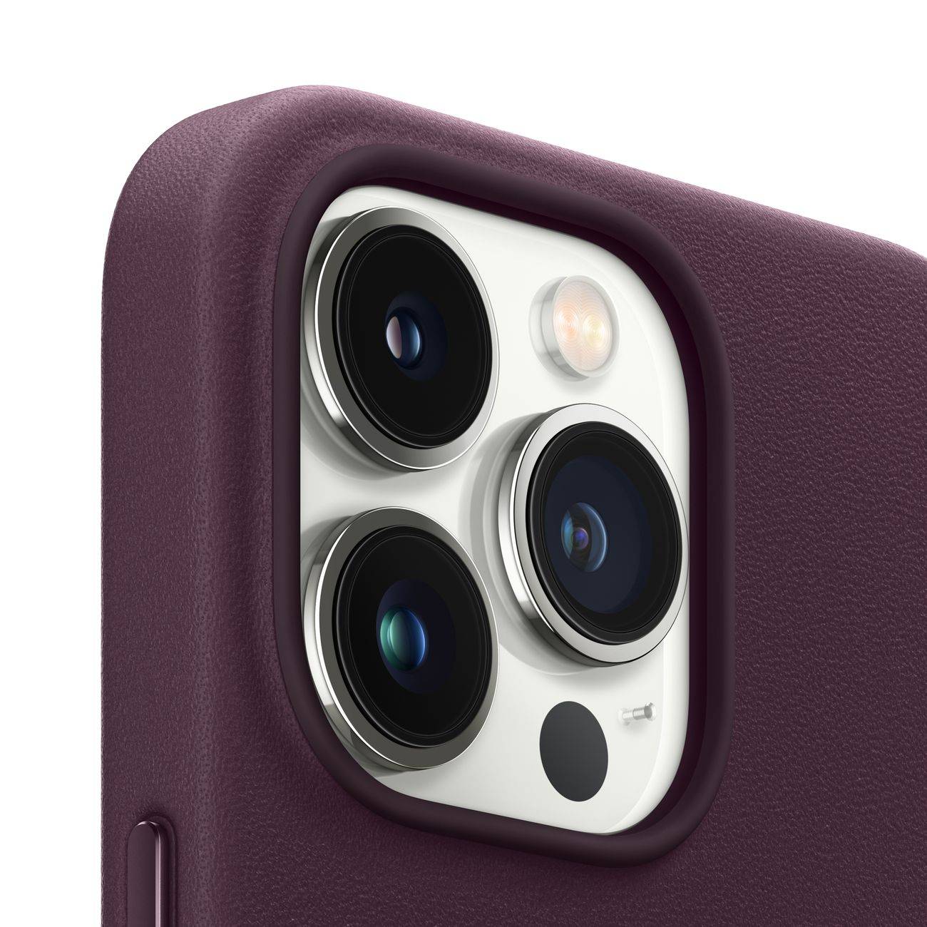 Чехол Apple iPhone 13 Pro Max Leather Case MagSafe Dark Cherry купить