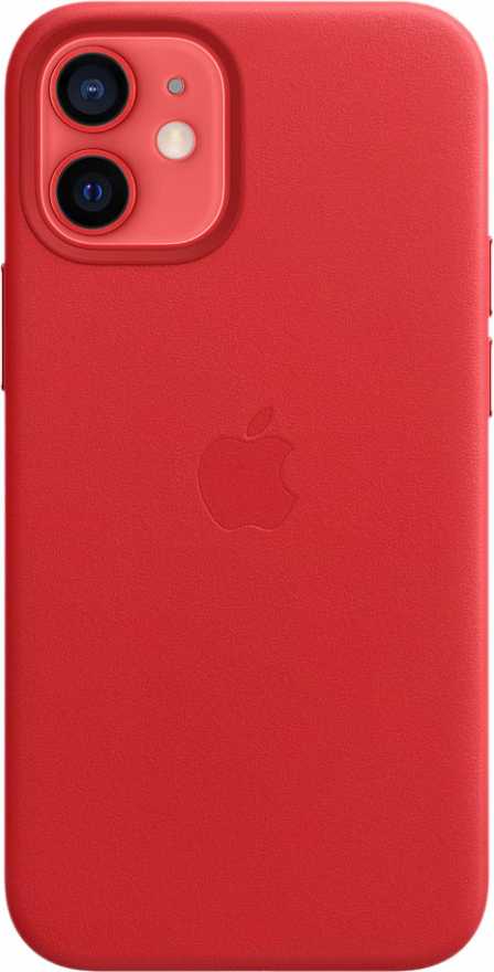 Чехол Apple MagSafe для iPhone 12 mini, кожа, красный (PRODUCT)RED купить
