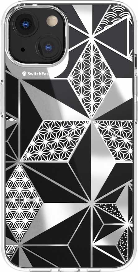 Чехол SwitchEasy Artist для iPhone 13, пластик, Sakura (серебристый)