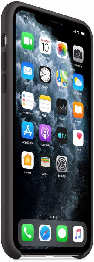 Чехол moonfish для iPhone 11 Pro Max, силикон, черный купить