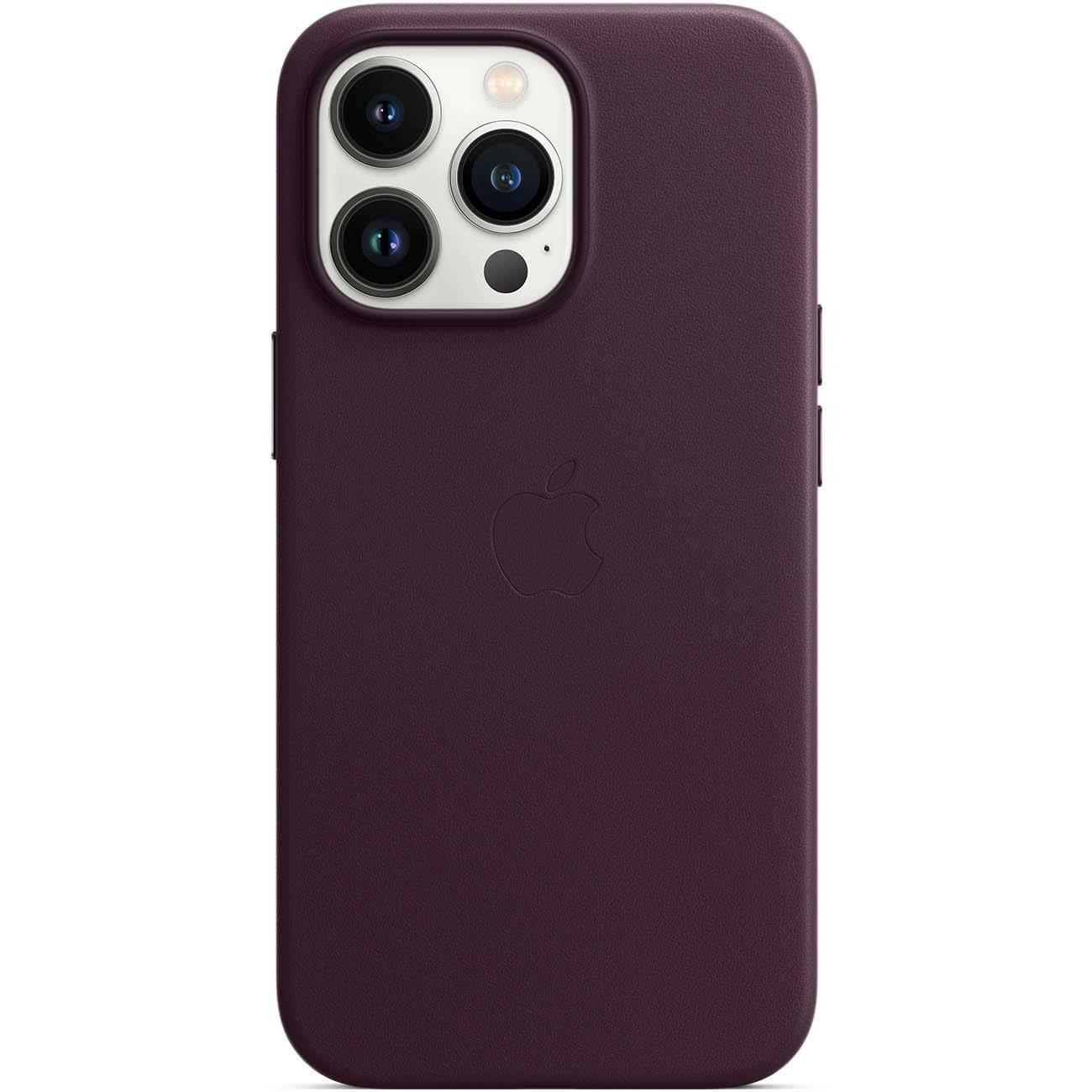 Чехол Apple iPhone 13 Pro Max Leather Case MagSafe Dark Cherry купить