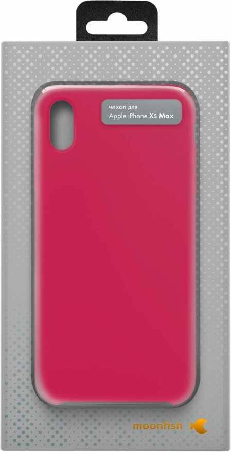 Чехол Moonfish для iPhone XS Max, силикон, малиновый (малиновый)