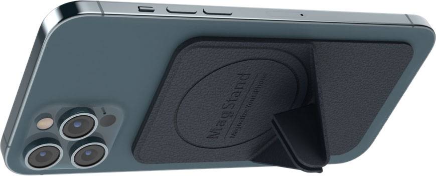 Магнитное крепление-подставка для телефона SwitchEasy MagStand для MagSafe, кожа, синий купить