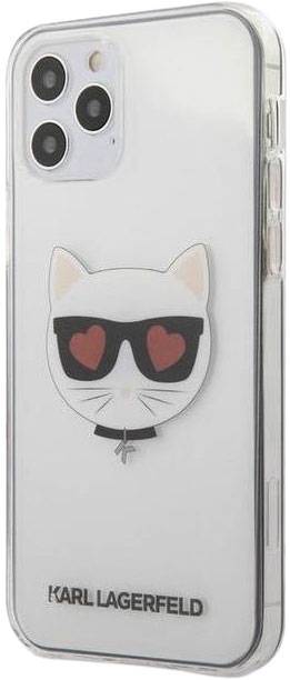 Чехол Lagerfeld Choupette Head Hearts для iPhone 12 mini, прозрачный (прозрачный)