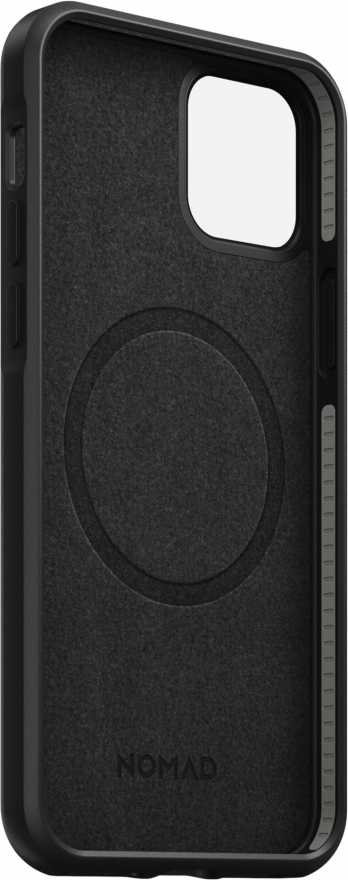 Чехол Nomad Rugged Case MagSafe для iPhone 12/12 Pro, кожа, черный купить