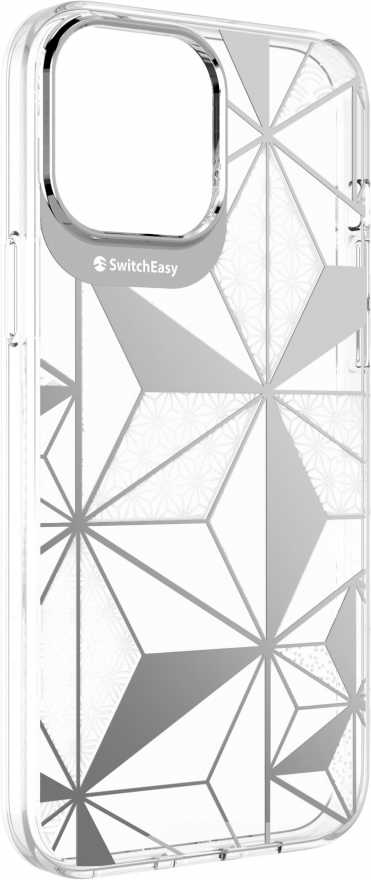 Чехол SwitchEasy Artist для iPhone 13 Pro Max, пластик, Sakura (серебристый)
