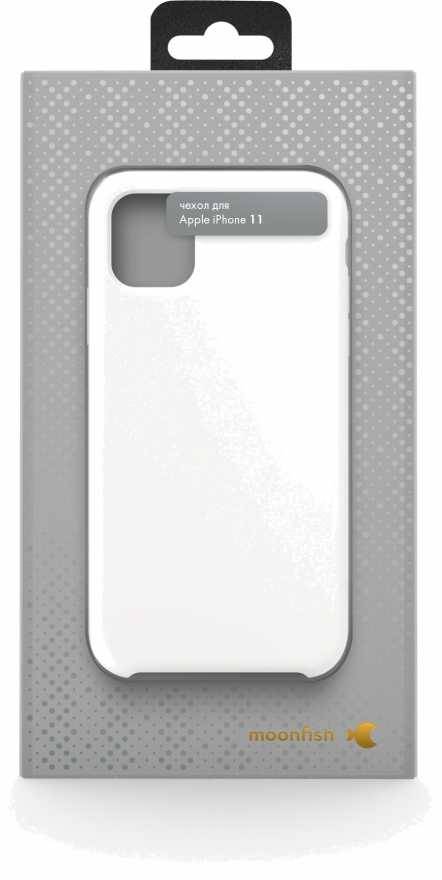 Чехол moonfish для iPhone 11, силикон, белый купить