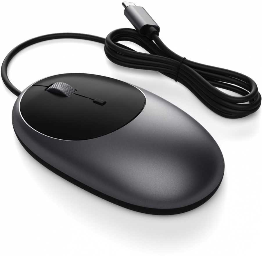 Мышь проводная Satechi C1 USB-C, серый космос купить