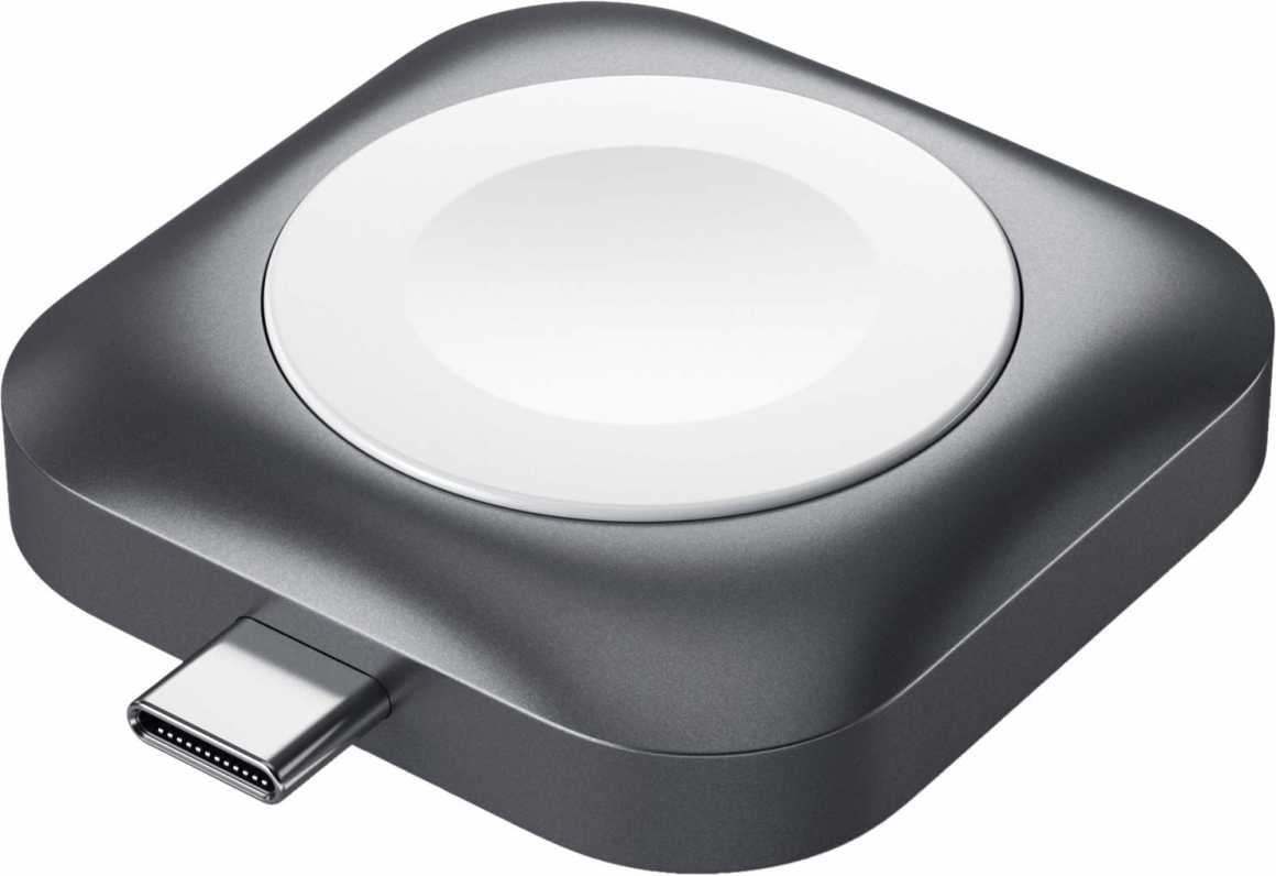 Беспроводное зарядное устройство Satechi Magnetic Charging Dock для Apple Watch, USB-C, серый купить