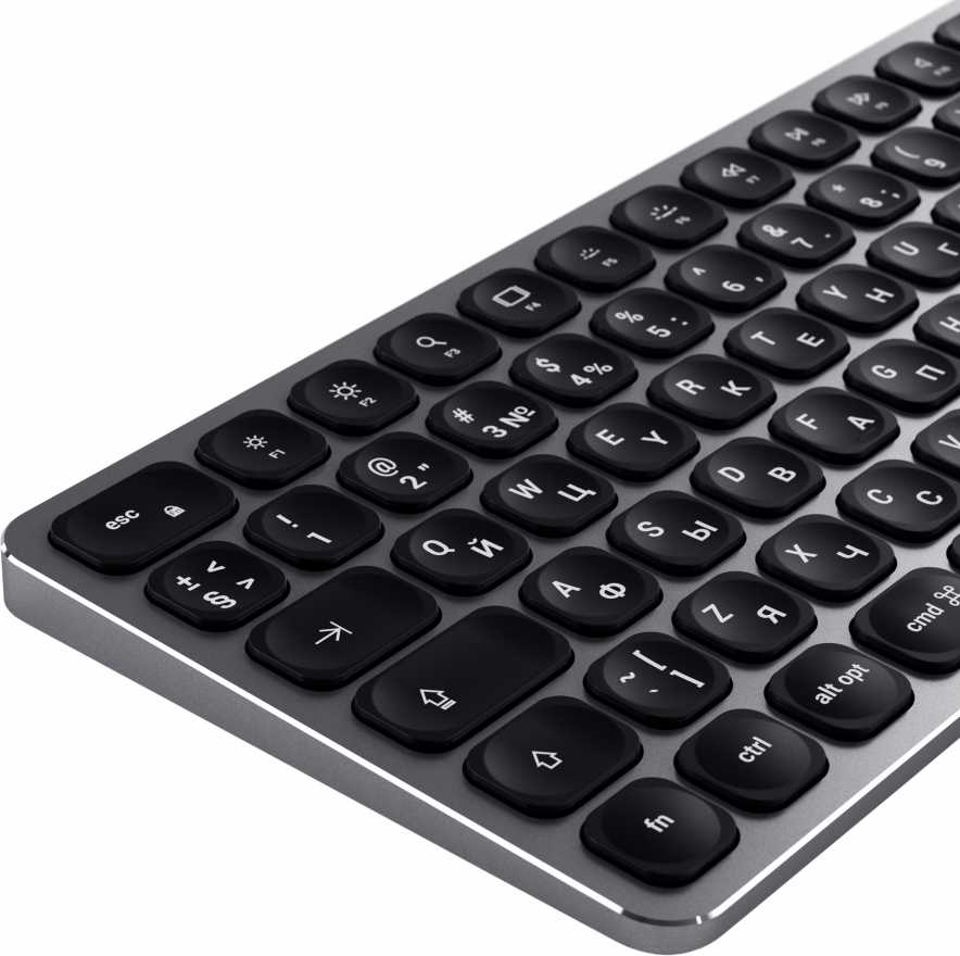 Клавиатура Satechi Compact Backlit Bluetooth Keyboard серый космос купить