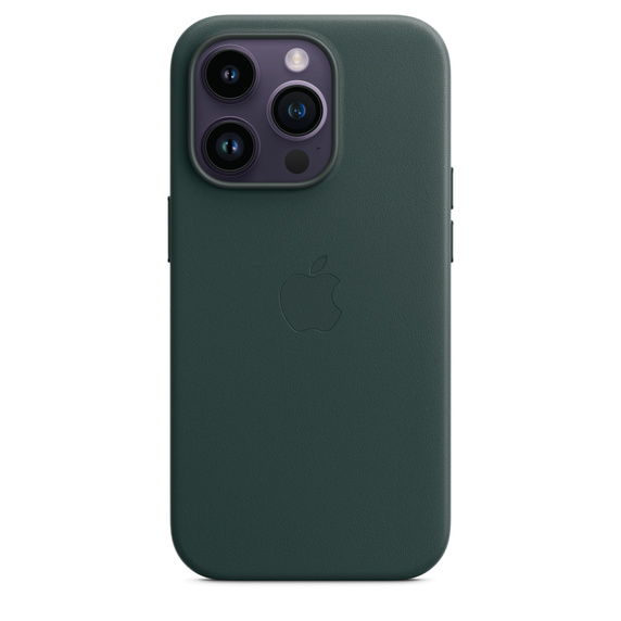 Чехол (клип-кейс) Apple Leather Case Forest Green with MagSafe, для Apple iPhone 14 Pro купить