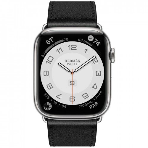 Смарт-часы Apple Watch S7 45 Black Stainless/Hermès Single Tour Deployment Buckle Noir купить