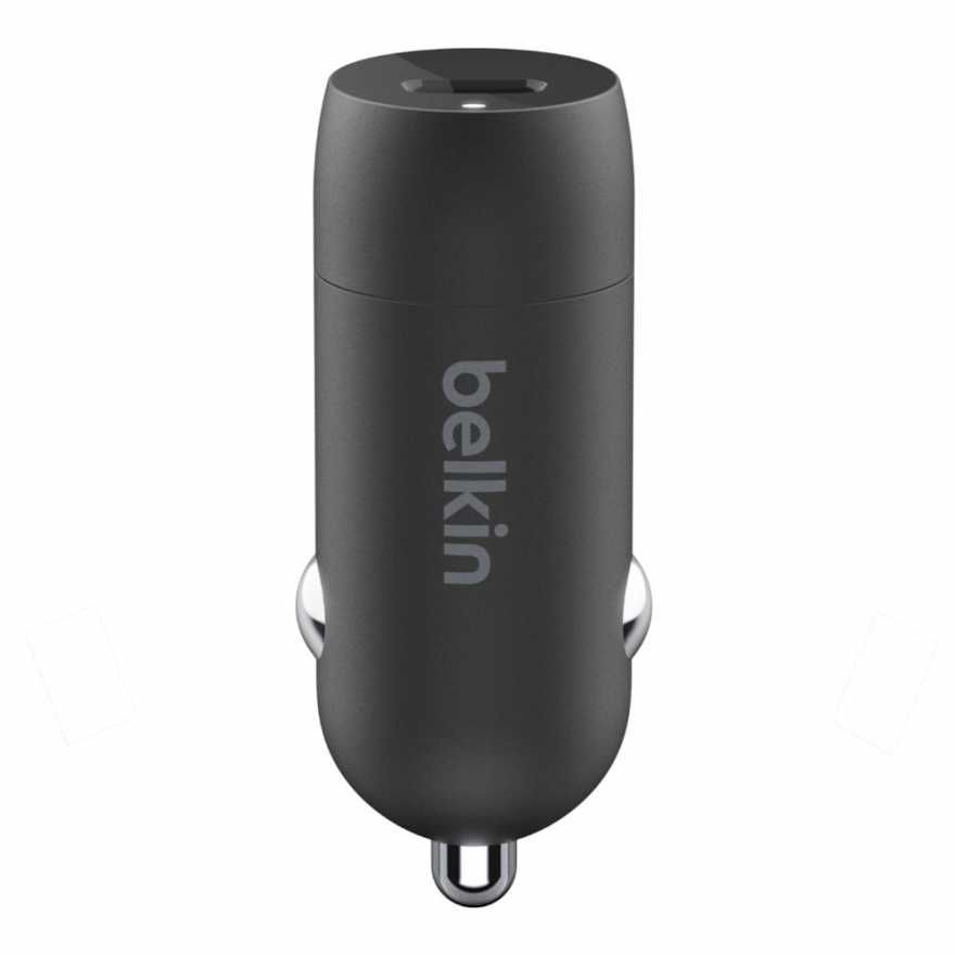 Автомобильное зарядное устройство Belkin 18 Вт, USB-C, PD + кабель USB-C/Lightning, черный купить