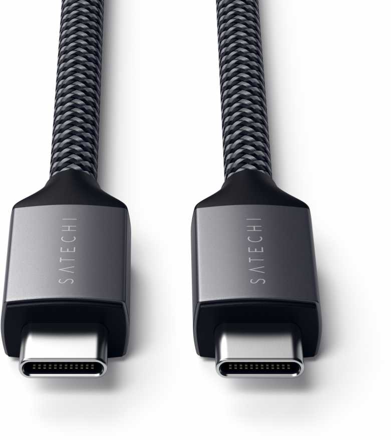 Кабель Satechi USB-C/USB-C для зарядки мощностью до 100Вт, 2 м, «серый космос» купить