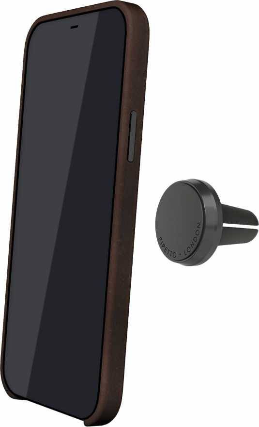 Чехол Pipetto Magnetic Leather Case для iPhone 12 Pro Max, коричневый купить