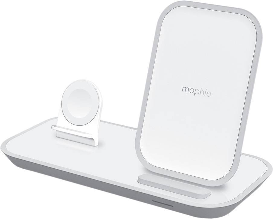Беспроводное зарядное устройство Mophie Wireless Charging Stand 2 in 1, 7,5 Вт, белый (белый)