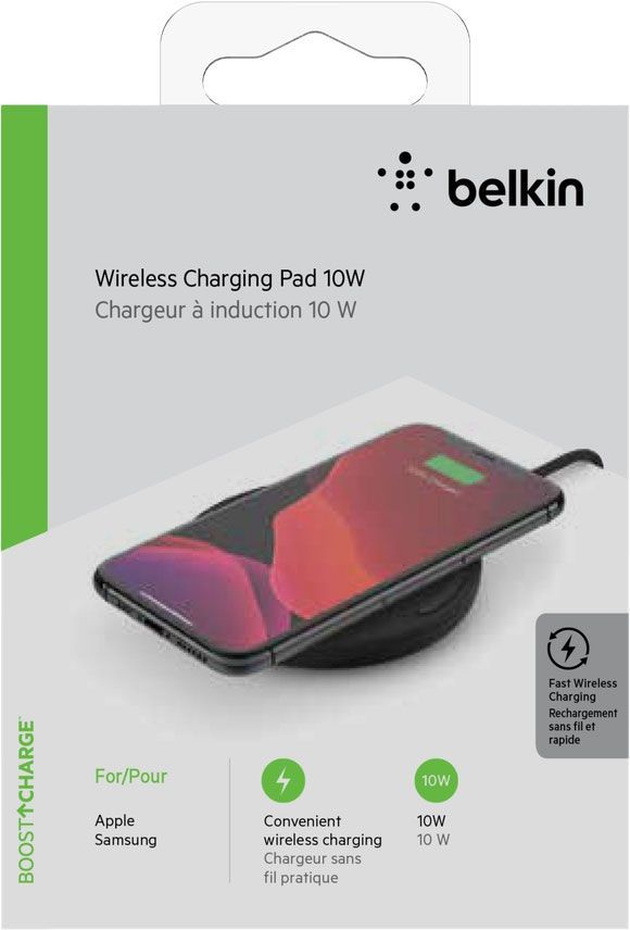 Беспроводное ЗУ Belkin, 10Вт + кабель Micro-USB, черный