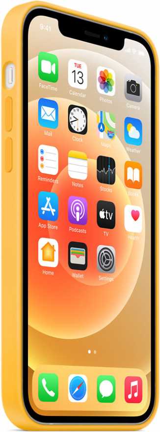 Чехол Apple MagSafe для iPhone 12/12 Pro, силикон, ярко‑жёлтый купить
