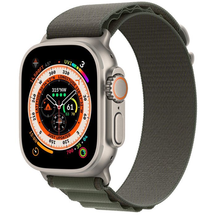 Смарт-часы Apple Watch Ultra 49mm Titanium Case Alpine Loop M (зеленый)
