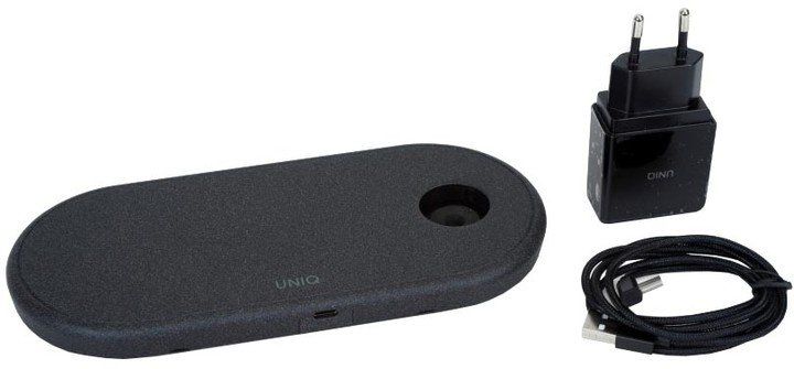 Беспроводное зарядное устройство Uniq Aereo 3-in-1, черный купить