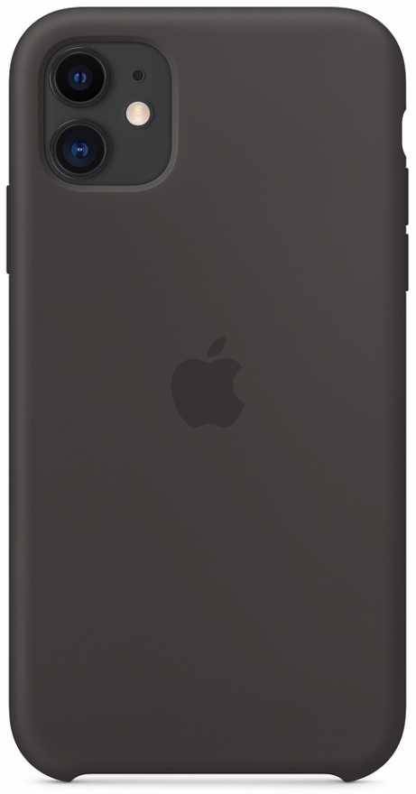 Чехол Apple для iPhone 11, силикон, черный купить