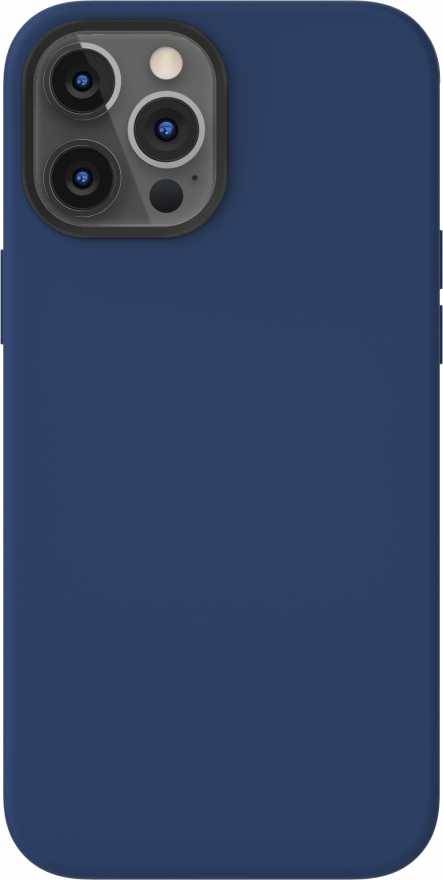 Чехол SwitchEasy MagEasy для iPhone 12 Pro Max, черный (синий)