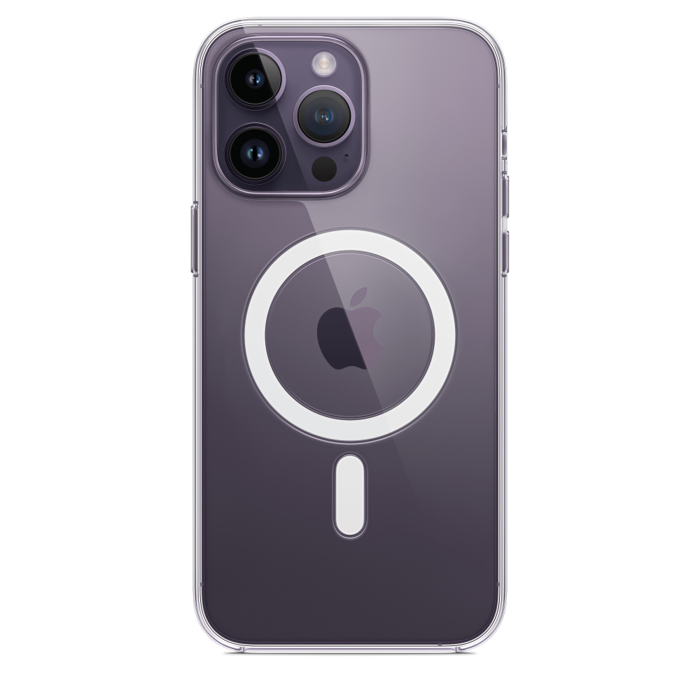 Чехол клип-кейс Apple Clear Case with MagSafe, для Apple iPhone 14 Pro Max, прозрачный купить